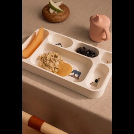 Farfurie compartimentata 30 x 35 x 17 cm - Peach/ Sea Shell - Liewood