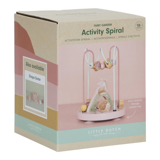 Jucarie din lemn FSC - Spirala cu Activitati Mare - Fairy Garden - Little Dutch Jucarie din lemn FSC - Spirala cu Activitati Mare - Fairy Garden - Little Dutch