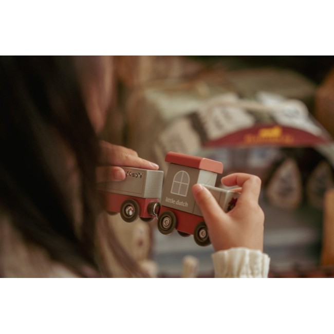 Calendar de advent de colorat - Gara si trenulet - Little Dutch