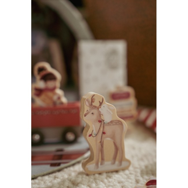 Calendar de advent de colorat - Gara si trenulet - Little Dutch