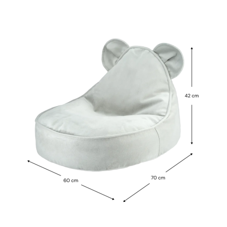 Fotoliu Beanbag Bear pentru copii - Misty Green - Wigiwama