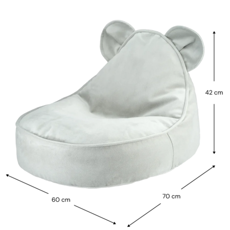 Fotoliu Beanbag Bear pentru copii - Misty Green - Wigiwama
