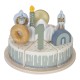 Tort aniversar cu decoratiuni pentru 1 - 5 ani - Albastru - Little Dutch Tort aniversar cu decoratiuni pentru 1 - 5 ani - Albastru - Little Dutch