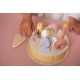 Tort aniversar cu decoratiuni pentru 1 - 5 ani - Roz - Little Dutch Tort aniversar cu decoratiuni pentru 1 - 5 ani - Roz - Little Dutch