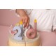 Tort aniversar cu decoratiuni pentru 1 - 5 ani - Roz - Little Dutch Tort aniversar cu decoratiuni pentru 1 - 5 ani - Roz - Little Dutch