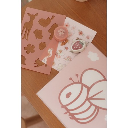 Carte de colorat - Fairy Garden - Little Dutch