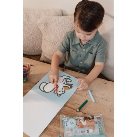 Carte de colorat - Forest Friends - Little Dutch