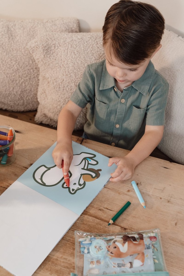 Carte de colorat - Forest Friends - Little Dutch