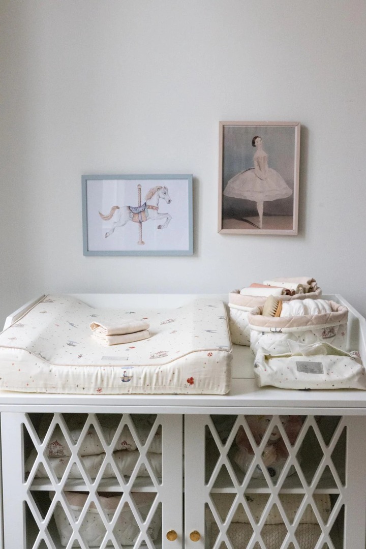 Saltea de infasat cu husa detasabila 63 x 49 cm - Carousel - Cam Cam Copenhagen