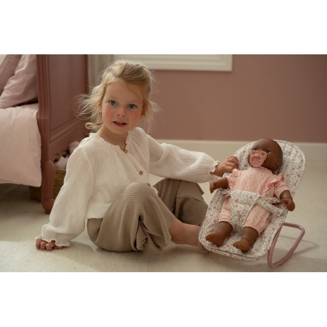 Balansoar pentru papusi - Pink - Little Dutch