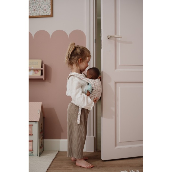 Marsupiu pentru papusi - Soft Pink - Little Dutch