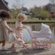 Carucior cu landou pentru papusi - Pink - Little Dutch