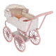 Carucior cu landou pentru papusi - Pink - Little Dutch