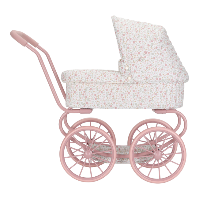 Carucior cu landou pentru papusi - Pink - Little Dutch
