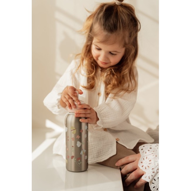 Sticla termos din otel inoxidabil 350 ml - Flowers&Butterflies - Little Dutch Sticla termos din otel inoxidabil 350 ml - Flowers&Butterflies - Little Dutch