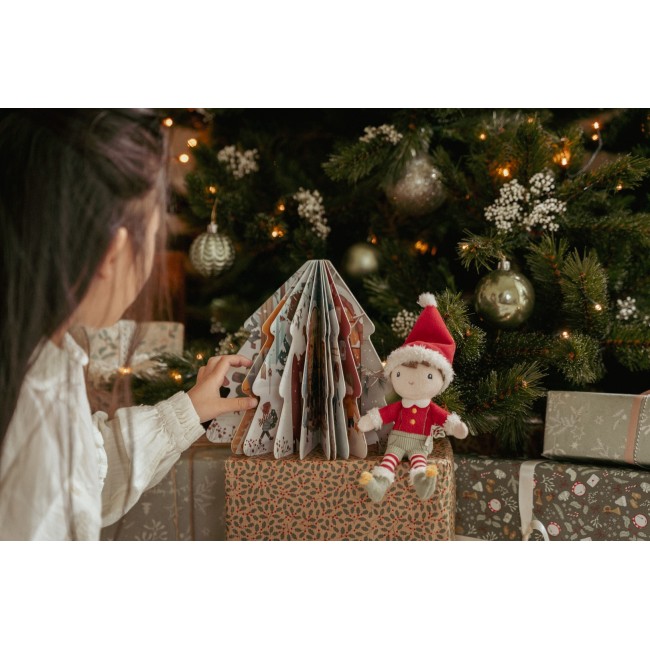 Set cadou pentru Craciun - Carte + papusa - Little Dutch