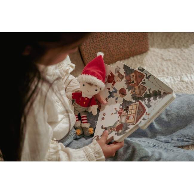 Set cadou pentru Craciun - Carte + papusa - Little Dutch
