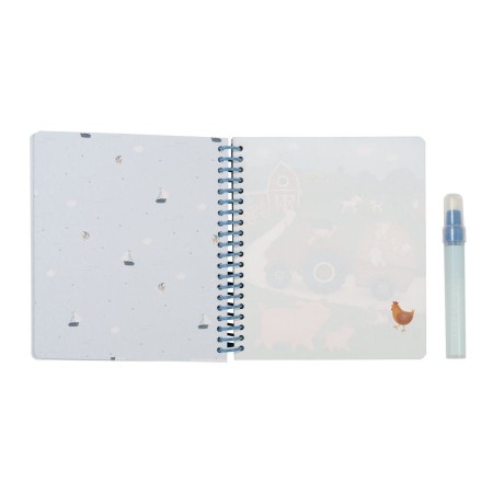 Carte magica de colorat cu apa - Jim - Little Dutch