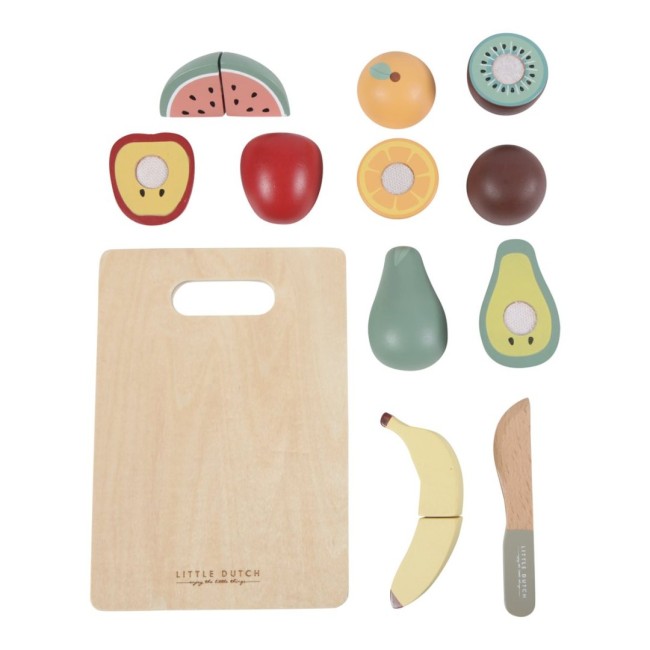 Fructe din lemn pentru feliat - Little Dutch Fructe din lemn pentru feliat - Little Dutch
