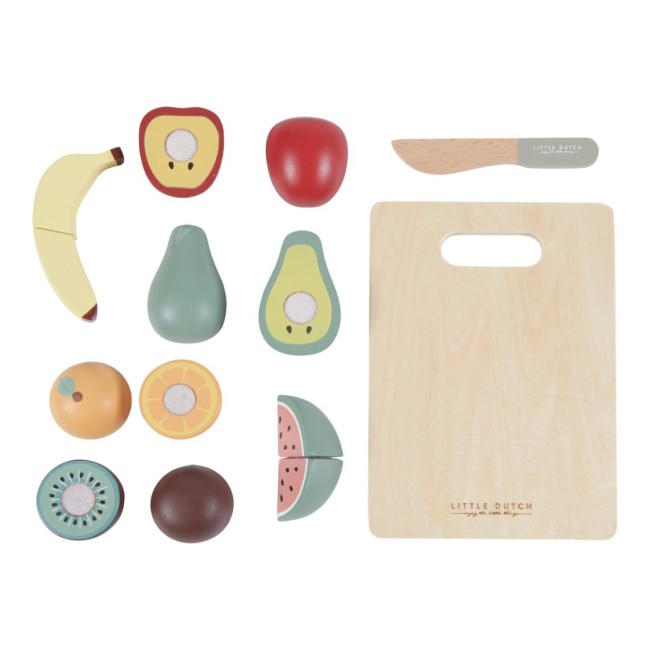 Fructe din lemn pentru feliat - Little Dutch Fructe din lemn pentru feliat - Little Dutch