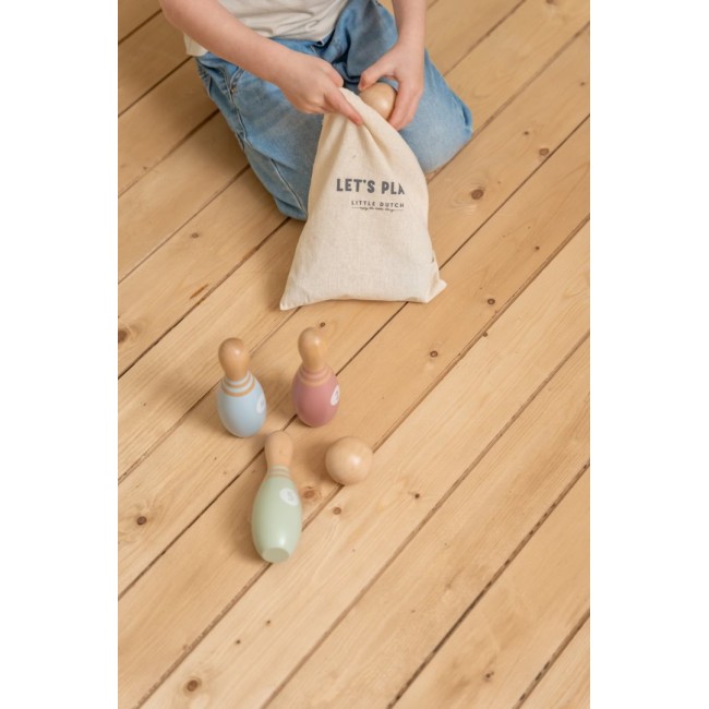 Joc de bowling din lemn FSC - Little Dutch Joc de bowling din lemn FSC - Little Dutch