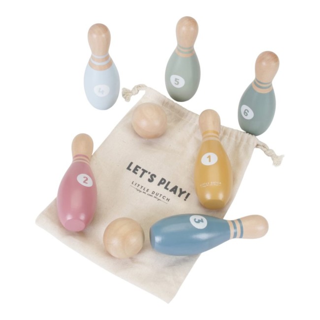 Joc de bowling din lemn FSC - Little Dutch Joc de bowling din lemn FSC - Little Dutch
