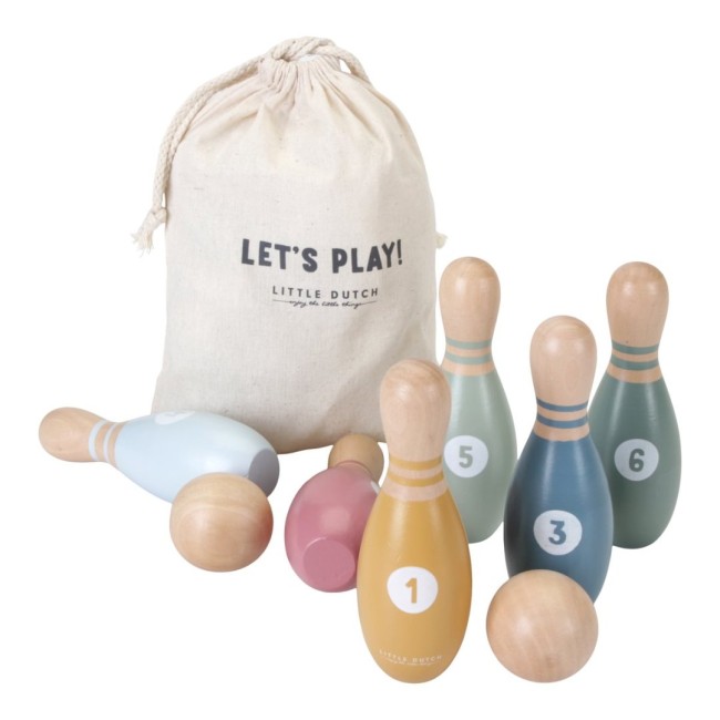 Joc de bowling din lemn FSC - Little Dutch Joc de bowling din lemn FSC - Little Dutch
