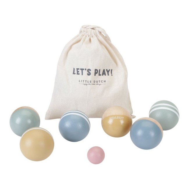 Joc cu mingi din lemn FSC - Little Dutch Joc cu mingi din lemn FSC - Little Dutch