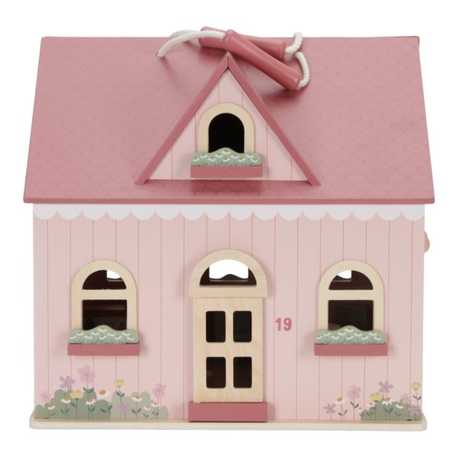 Casuta de papusi portabila din lemn FSC cu mobilier - Little Dutch Casuta de papusi portabila din lemn FSC cu mobilier - Little Dutch