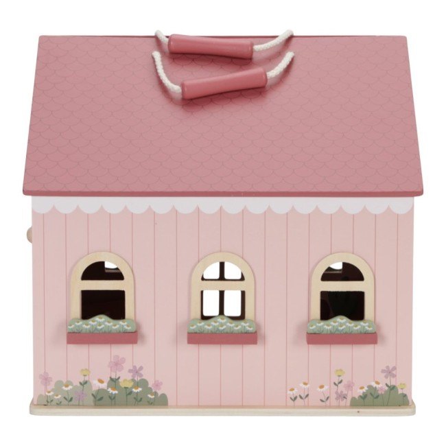 Casuta de papusi portabila din lemn FSC cu mobilier - Little Dutch Casuta de papusi portabila din lemn FSC cu mobilier - Little Dutch