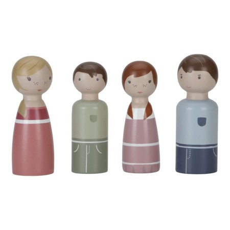 Accesorii pentru casute de papusi din lemn FSC - Familia Rosa - Little Dutch Accesorii pentru casute de papusi din lemn FSC - Familia Rosa - Little Dutch