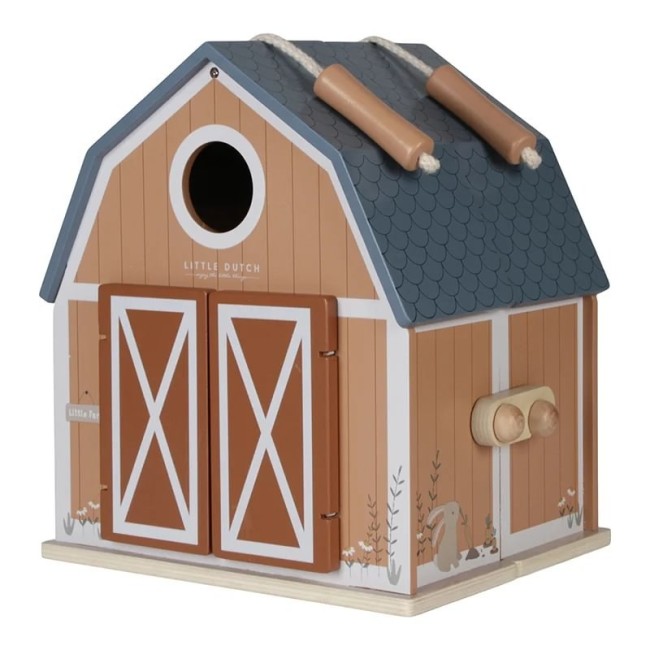Casuta de papusi portabila din lemn FSC - Hambar Little Farm - Little Dutch Casuta de papusi portabila din lemn FSC - Hambar Little Farm - Little Dutch