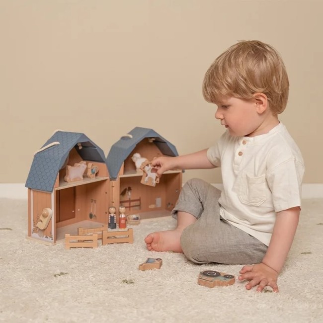 Casuta de papusi portabila din lemn FSC - Hambar Little Farm - Little Dutch Casuta de papusi portabila din lemn FSC - Hambar Little Farm - Little Dutch