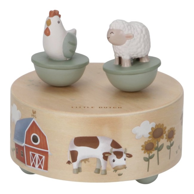 Cutie muzicala din lemn FSC - Little Farm - Little Dutch Cutie muzicala din lemn FSC - Little Farm - Little Dutch