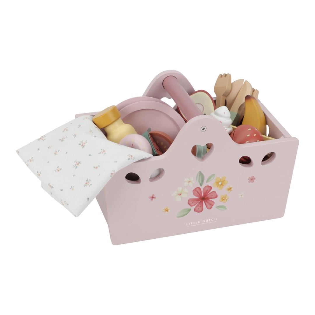 Jucarie din lemn FSC - Set pentru picnic - Little Dutch