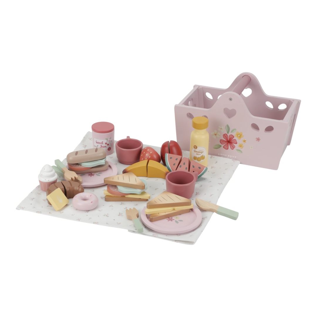 Jucarie din lemn FSC - Set pentru picnic - Little Dutch