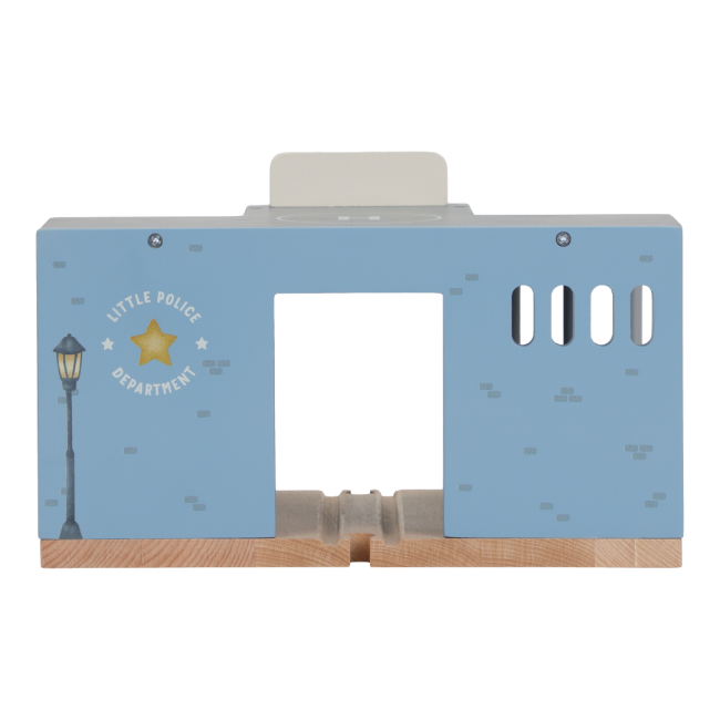 Sectie de politie cu figurine din lemn FSC - Little Dutch