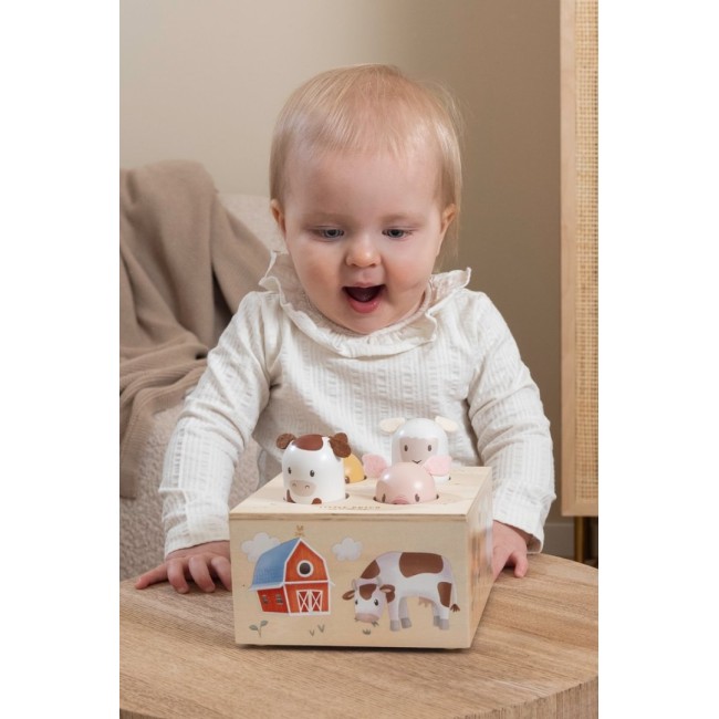 Jucarie din lemn FSC - Pop - up - Little Farm - Little Dutch Jucarie din lemn FSC - Pop - up - Little Farm - Little Dutch