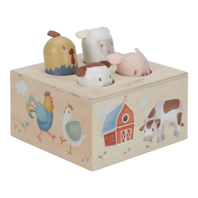 Jucarie din lemn FSC - Pop - up - Little Farm - Little Dutch Jucarie din lemn FSC - Pop - up - Little Farm - Little Dutch