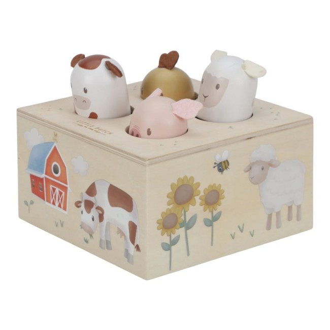 Jucarie din lemn FSC - Pop - up - Little Farm - Little Dutch Jucarie din lemn FSC - Pop - up - Little Farm - Little Dutch