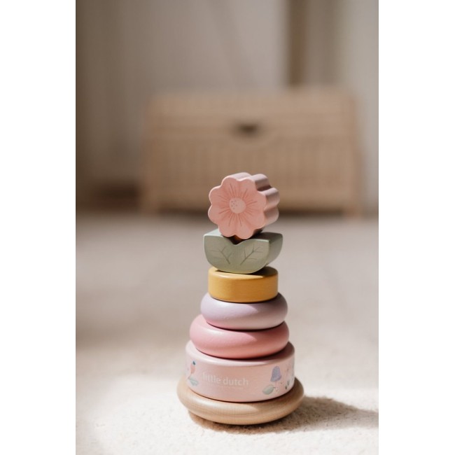Jucarie din lemn FSC pentru stivuire - Fairy Garden - Little Dutch Jucarie din lemn FSC pentru stivuire - Fairy Garden - Little Dutch