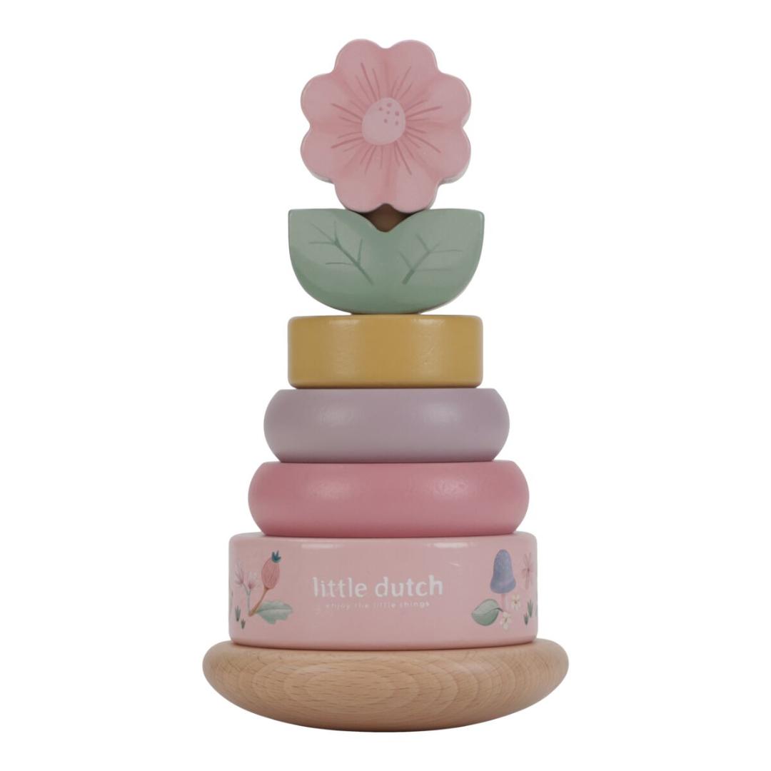 Jucarie din lemn FSC pentru stivuire - Fairy Garden - Little Dutch