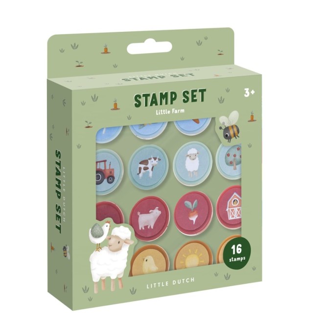 Stampile cu tus pentru copii - Little Farm - Little Dutch Stampile cu tus pentru copii - Little Farm - Little Dutch