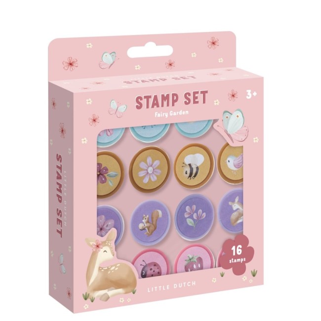 Stampile cu tus pentru copii - Fairy Garden - Little Dutch Stampile cu tus pentru copii - Fairy Garden - Little Dutch