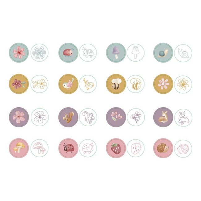 Stampile cu tus pentru copii - Fairy Garden - Little Dutch Stampile cu tus pentru copii - Fairy Garden - Little Dutch