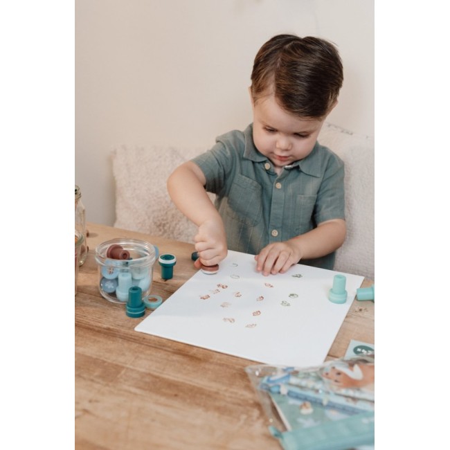 Stampile cu tus pentru copii - Forest Friends - Little Dutch Stampile cu tus pentru copii - Forest Friends - Little Dutch