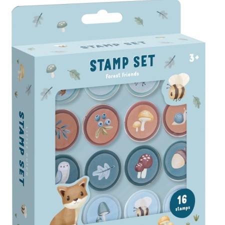 Stampile cu tus pentru copii - Forest Friends - Little Dutch