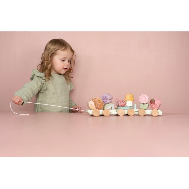 Trenulet pentru stivuire din lemn FSC - Arici - Fairy Garden - Little Dutch Trenulet pentru stivuire din lemn FSC - Arici - Fairy Garden - Little Dutch