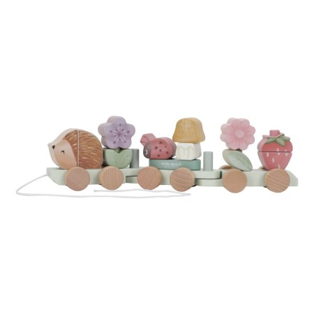 Trenulet pentru stivuire din lemn FSC - Arici - Fairy Garden - Little Dutch