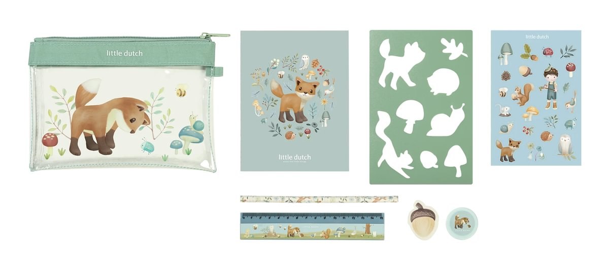 Trusa cu accesorii pentru activitati creative - Forest Friends - Little Dutch